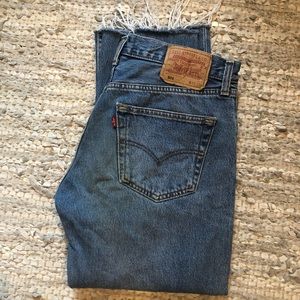 Raw edge 501 vintage denim Levi’s